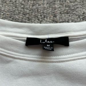 NEVER BEEN WORN. Lulus off the shoulder sweatshirt. Size M